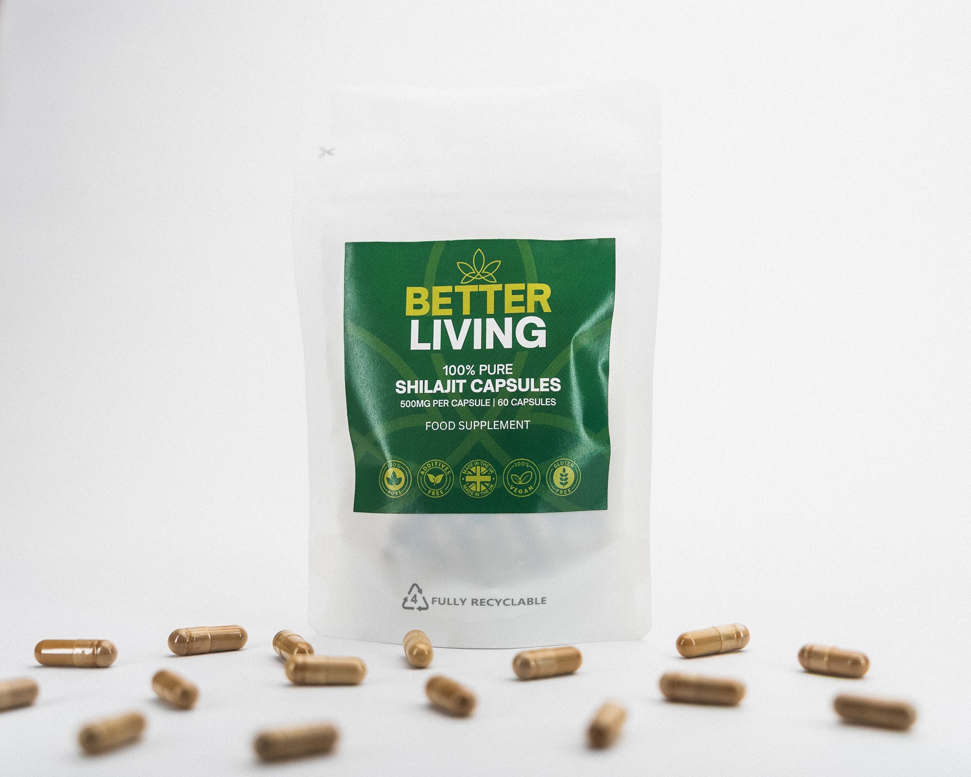 Shilajit Capsules – 500mg x60 (100% Pure)